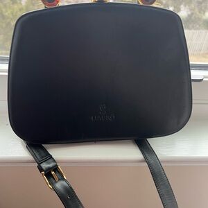 Lladro Black Leather Belt Bag